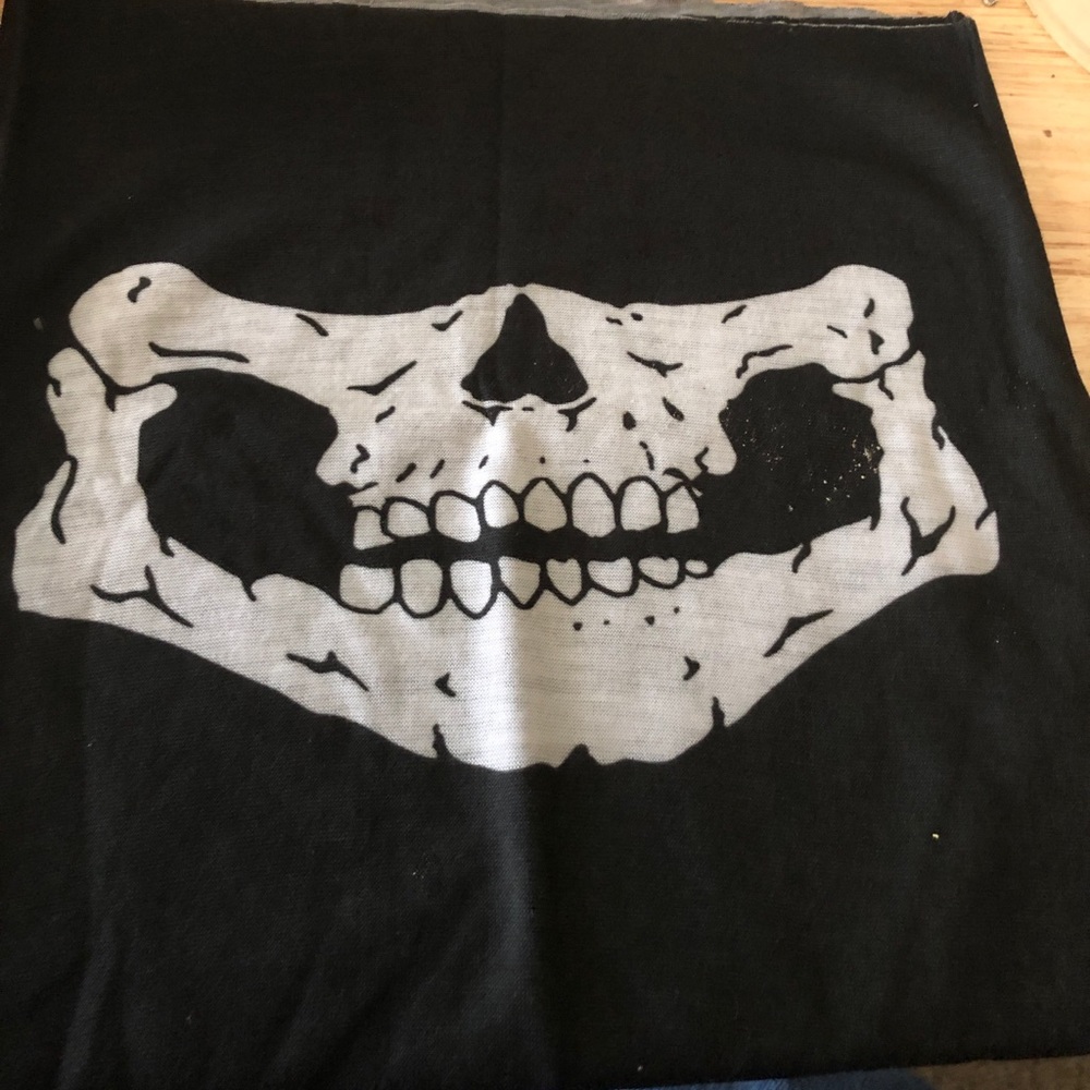 White Skull Face Mask